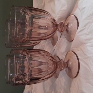 Amythyst vintage Glasses Duratuff goblets drinkware set of 4